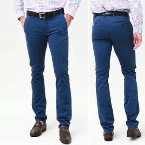 Peter Millar Collection Concorde Flat-Front Trouser, Navy, size 35 NWT